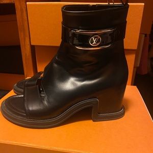 Louis Vuitton Runway Open Toe Boots